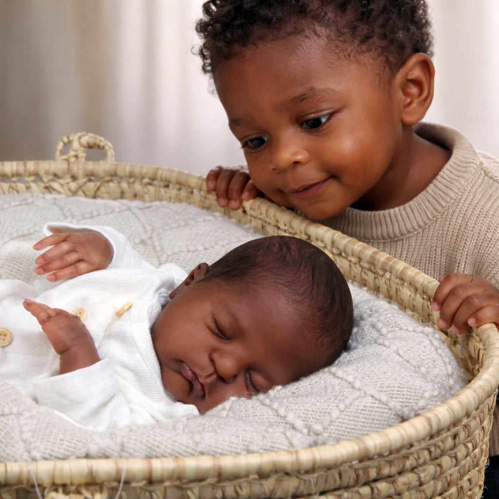 Bébé reborn garçon Rémi – Réaliste, cheveux peints à la main