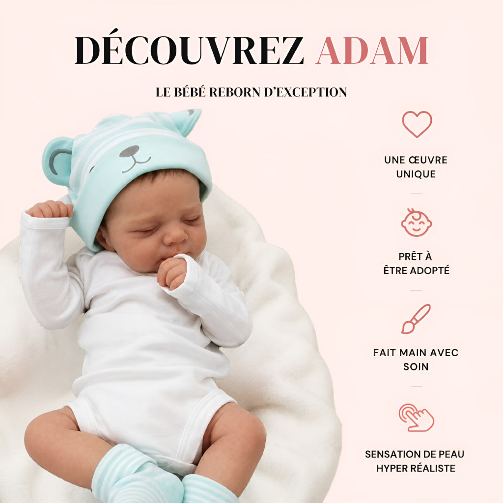 Bébé reborn garçon Adam – Artisanal de collection