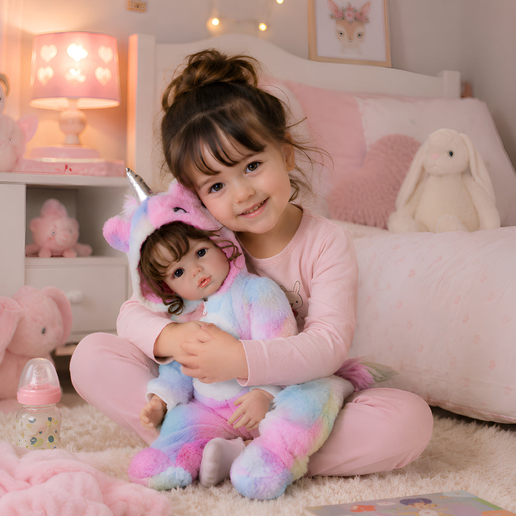 Bébé reborn fille Ava – Une adorable licorne