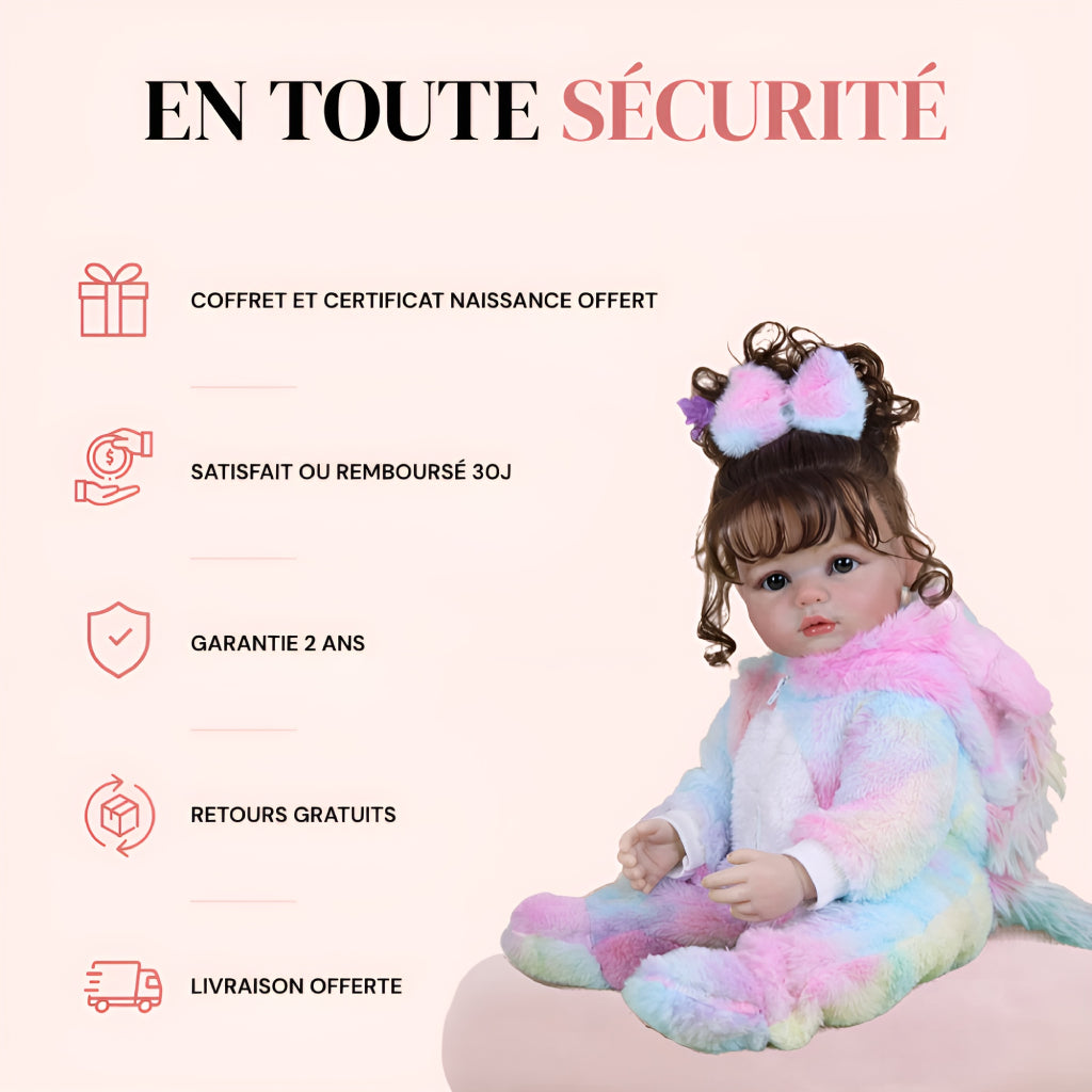 Bébé reborn fille Ava – Une adorable licorne