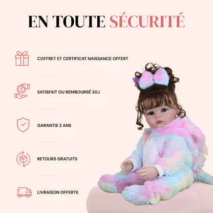 Bébé reborn fille Ava – Une adorable licorne