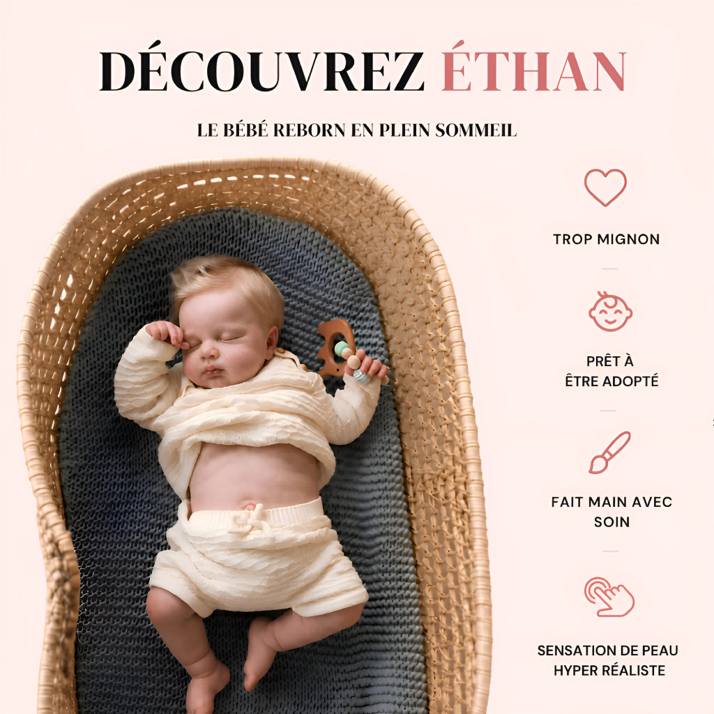 Bébé reborn garçon Ethan – Peau de bébé réaliste
