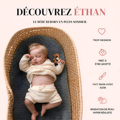Bébé reborn garçon Ethan – Peau de bébé réaliste