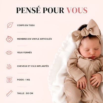 Bébé reborn fille Laura – Câlin à offrir avec amour