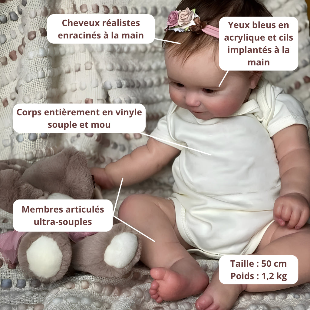 Bébé reborn fille Maddie – Réalisme saisissant