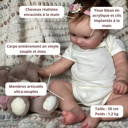 Bébé reborn fille Maddie – Réalisme saisissant