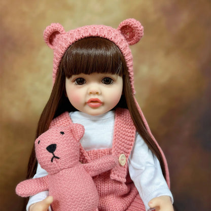 Bébé reborn fille Nina – Peau en vinyle douce et souple