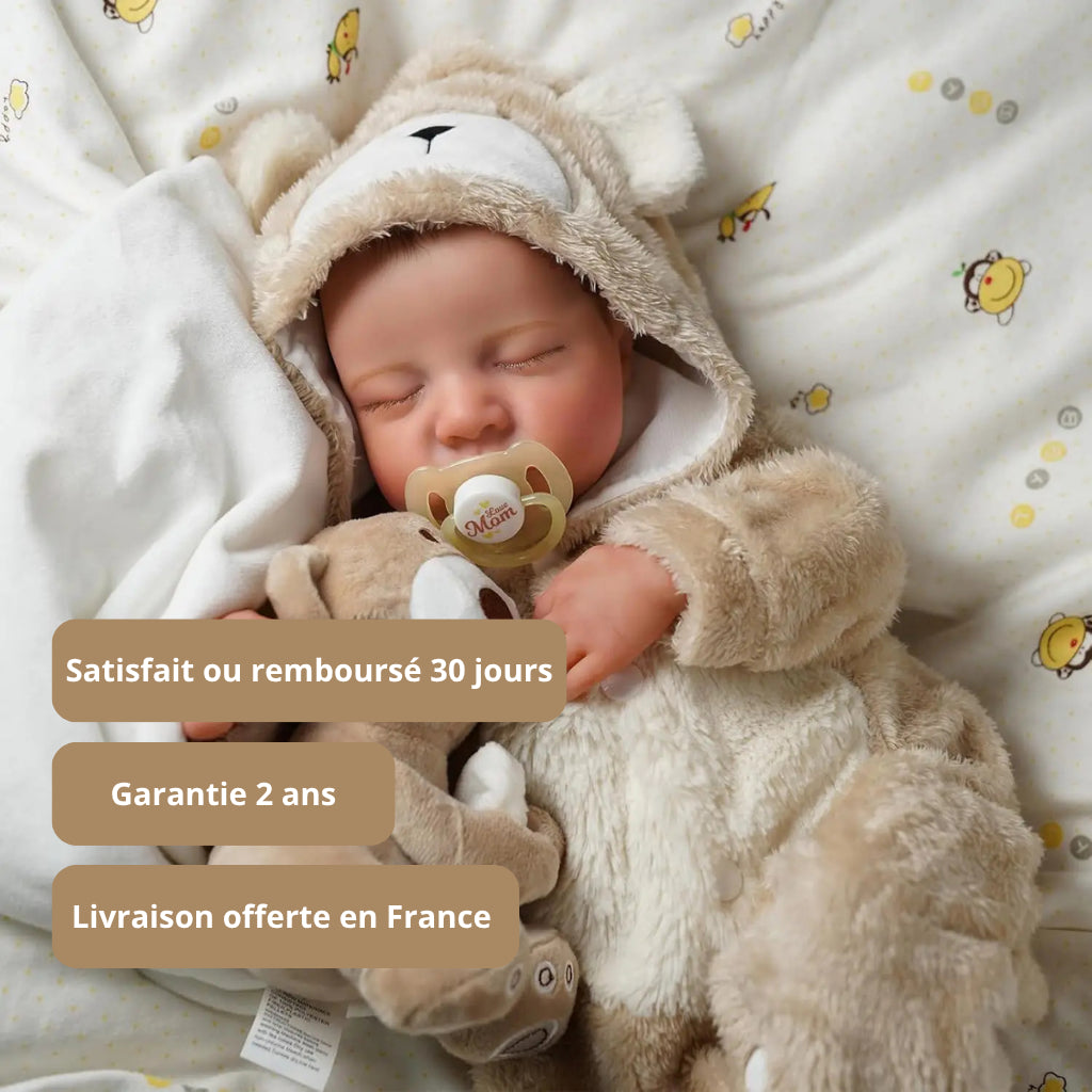 Bébé reborn garçon Noah – Endormi, fait main et émouvant
