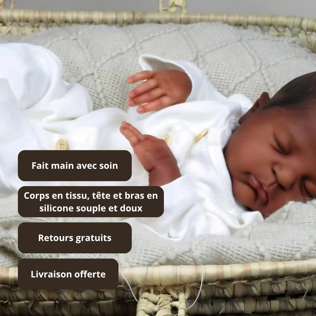 Bébé reborn garçon Rémi – Réaliste, cheveux peints à la main