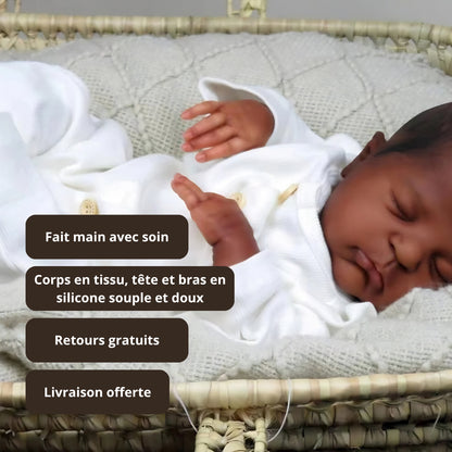 Bébé reborn garçon Rémi – Réaliste, cheveux peints à la main