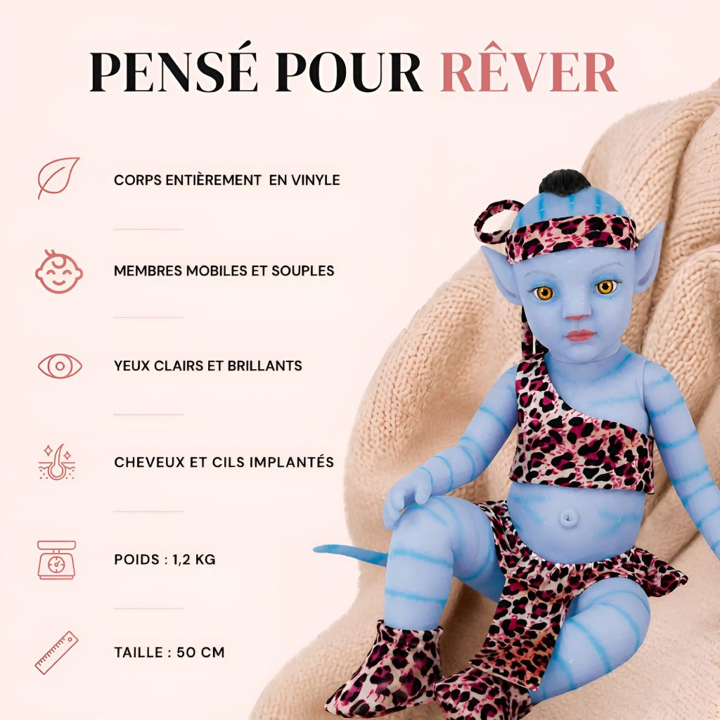 Bébé reborn fille Neyla – Douceur venue d’un monde imaginaire