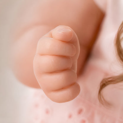 Bébé reborn fille Luna – Yeux bleus réalistes