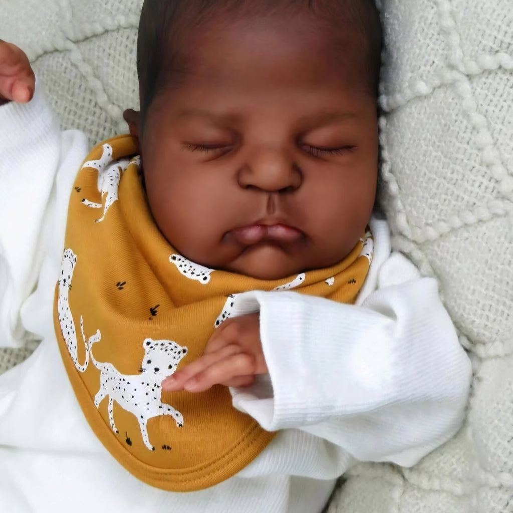 Bébé reborn garçon Rémi – Réaliste, cheveux peints à la main