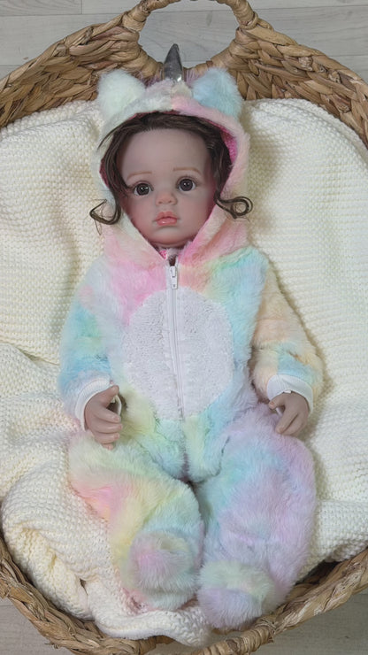 Bébé reborn fille Ava – Une adorable licorne